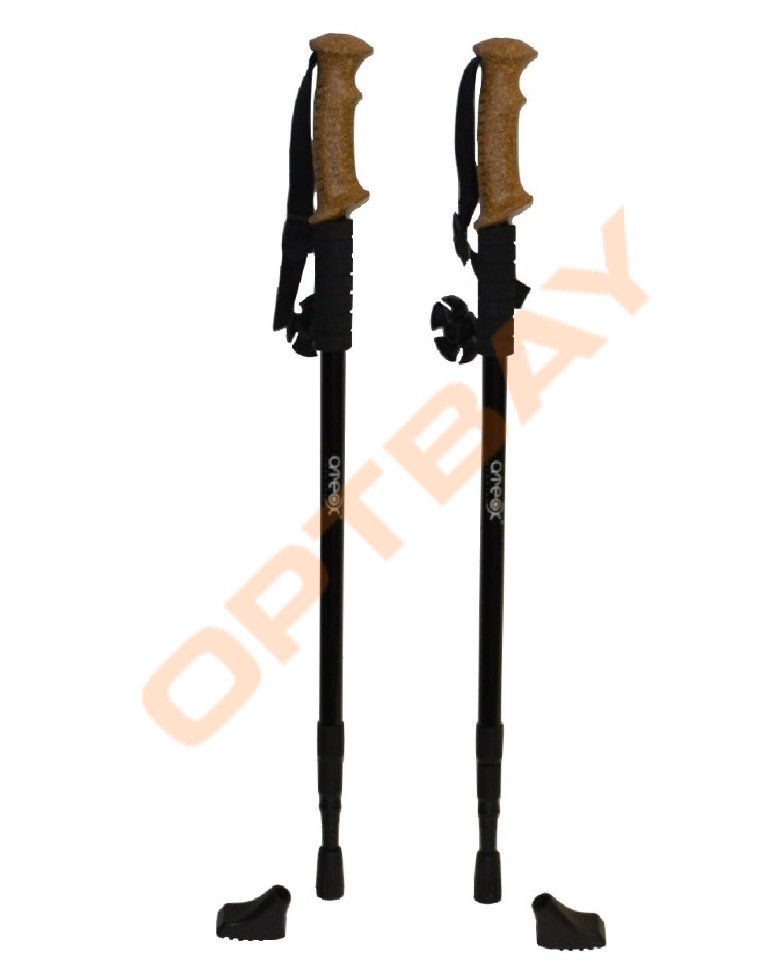 Палки для скандинавской ходьбы SP061 черные (скандинавские палки) 