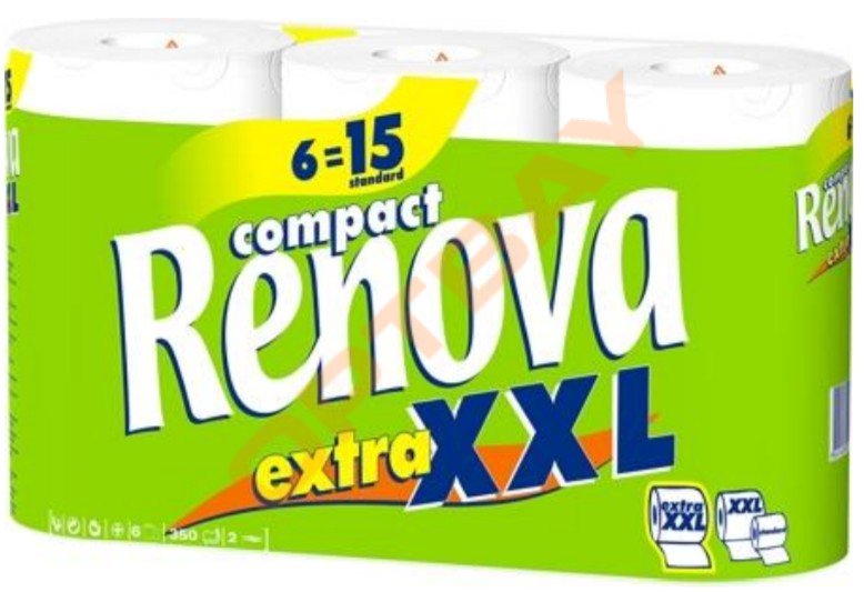 Туалетная бумага Renova Extra XXXL 6 рулонов